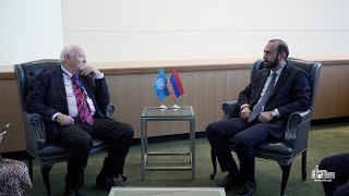The meeting of Foreign Minister of Armenia Ararat Mirzoyan with the High Representative of the UN Alliance of Civilizations