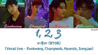 [Han/Rom/Eng]1, 2, 3 - 비투비 (BTOB) (Vocal line - Eunkwang, Changseob, Hyunsik, Sungjae)