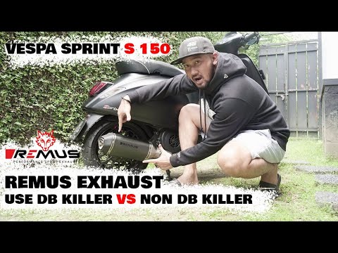 VESPA SPRINT S 150 2021 WITH REMUS EXHAUST USE DB KILLER & NON DB KILLER