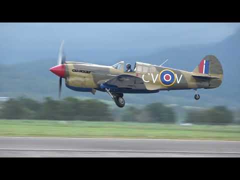 Curtiss Kittyhawk P-40E VH-KTY Display at Wings Over Illawarra Airshow 2022