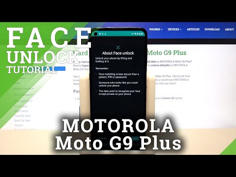 How to Enable Face Recognition on MOTOROLA Moto G9 Plus - Face Unlock Feature