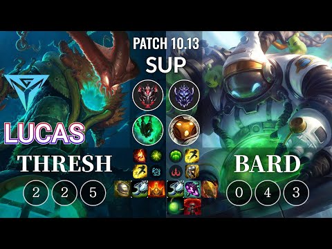 IGY Lucas Thresh vs Bard Sup - KR Patch 10.13