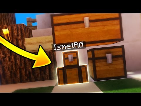 İNANILMAZ CHEST OLDUM! - Minecraft TROLL SKYWARS! (I AM STONE CHALLENGE!)