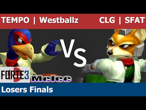 Forte 3 Melee - TEMPO | Westballz (Falco) vs CLG | SFAT (Fox) - Losers Finals