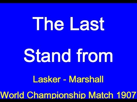 Frank James Marshall vs Emanuel Lasker: USA 1907