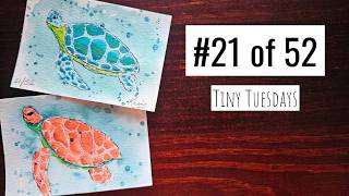 Beginner Watercolor Tutorial | Sea Turtle Step-by-Step Painting