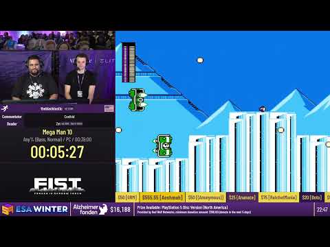 Mega Man 10 [Any% (Bass, Normal)] by theblacktastic - #ESAWinter22