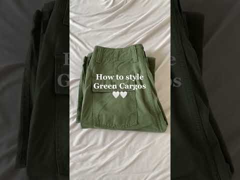 How to style green cargos 🍃