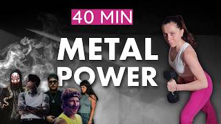 40 MIN ANGRY METAL WORKOUT 💀 Full Body Power | 1 Dumbbell | No Repeat