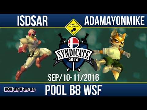 SYN2016 - Isdsar (Cpt. Falcon) Vs Adamayonmike (Fox) - SSBM Pool B8 WSF