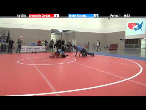 FILA Junior 48 kg / 105.75 lbs. - Annabeth Cerdas vs. Tayler Resuriz