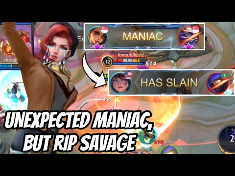 UNEXPECTED MANIAC, BUT RIP SAVAGE!! | Esmeralda Gameplay | Valesmeralda | MLBB