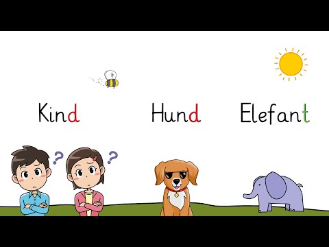 Wörter verlängern: Erklärung für Kinder (Auslautverhärtung)