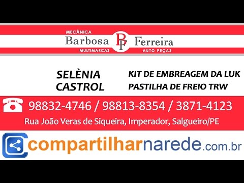 Pastilhas de freio trw em Salgueiro, PE - Mecânica Barbosa e Ferreira Auto Peças