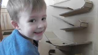 DIY Cardboard Marble Run fun for kids Simple Easy - How to Make Simple Easy STEM project