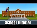Minecraft Tutorial How To Make A School Part 1 2019 City Tutorial