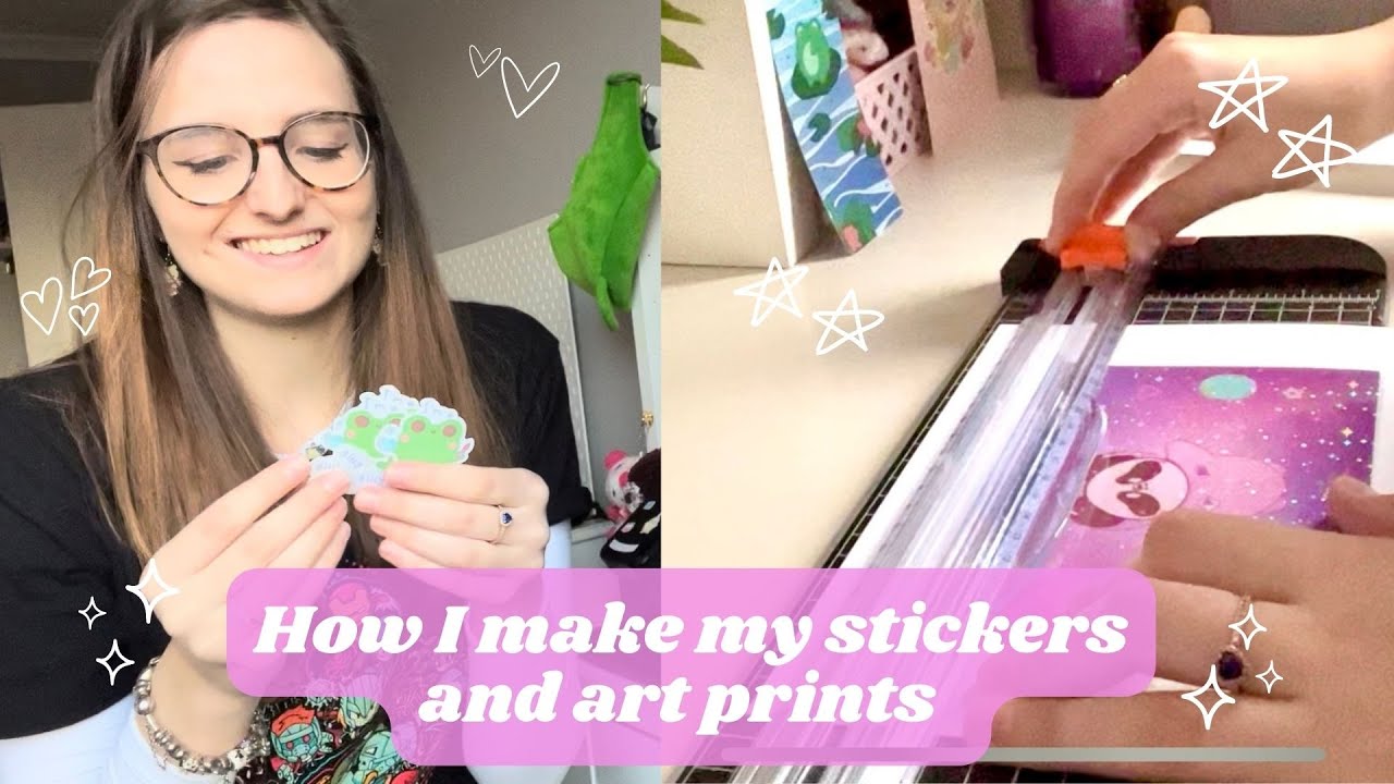 How I make my stickers & art prints, designing new artwork and creating new holographic prints