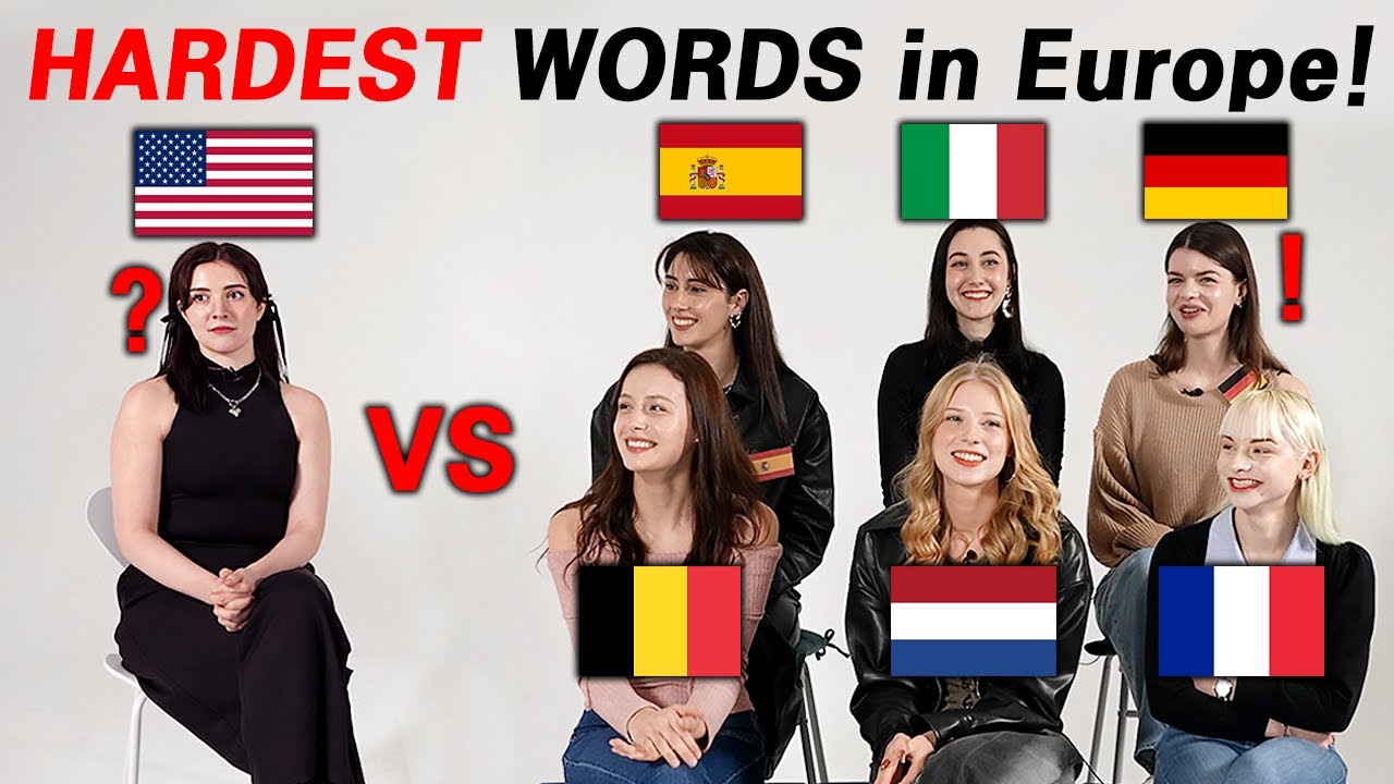 Europeans Try To Pronounce The HARDEST Words in European Languages!!