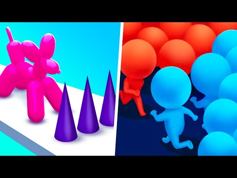 MAX LEVEL in Balloon Pop Runner,  Count Masters - 1⭐⭐Android Gameplay Mobile Games Walkthrough