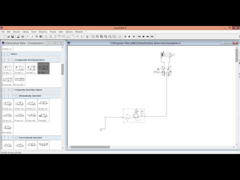 Моделирование пневмопривода. Уроки FluidSIM. Урок 4.Основы составления схем.