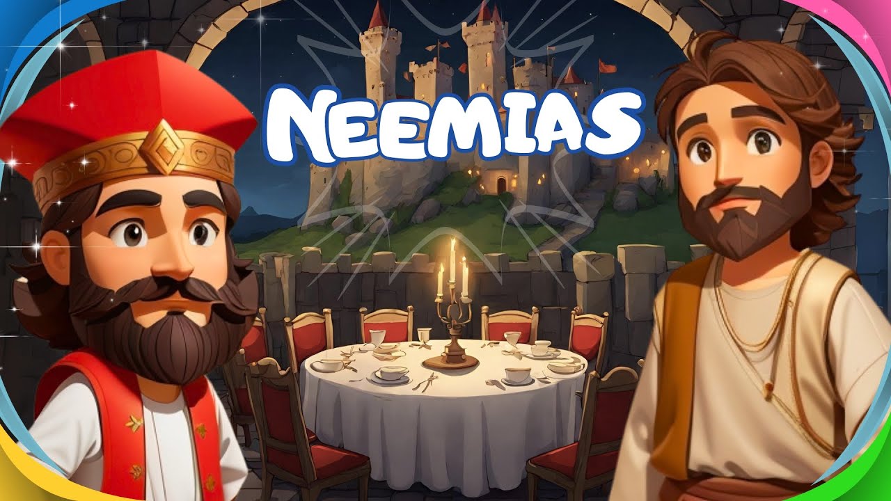 A HISTÓRIA DE NEEMIAS | Desenho Bíblico para Crianças
