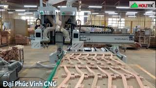 Máy CNC gia công trung tâm 2 trục độc lập - thay dao tự động Holztek