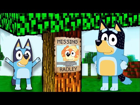 Uncover Bluey's SECRET with Skeleton Radley Minecraft!