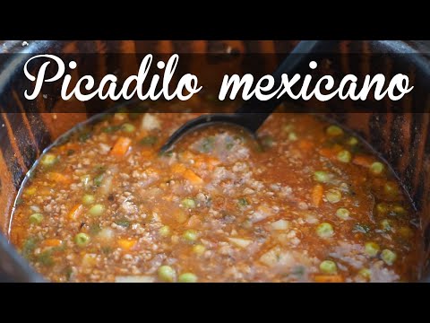Cómo hacer un delicioso PICADILLO CALDOSO estilo mexicano/ Soy Angie