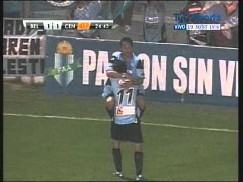Belgrano 1 - Rosario Central 1. Gol de César Pereyra 21-08-2010