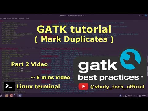 GATK Tutorial  | Mark Duplication | Variant analysis #bioinformatics #tutorial #genomics