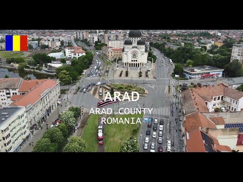 TUR PIETONAL ȘI VEDERI AERIENE ALE ARADULUI, ROMÂNIA