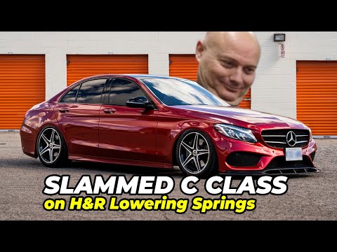 LOWLYFE 2017 MERCEDES C300 LOWERED ON H&R SPRINGS