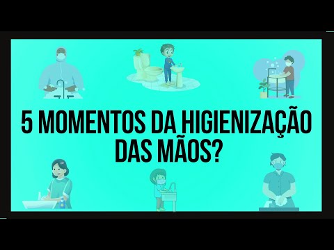 5 Momentos da Lavagem das mãos - #enfermagem