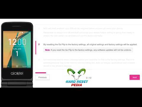 ☑️ Alcatel Go Flip Factory Reset Offical