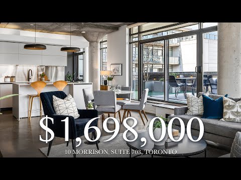 $1,698,000 - Modern Soft-Loft In The Heart Of King West - 10 Morrison, Suite 703, Toronto