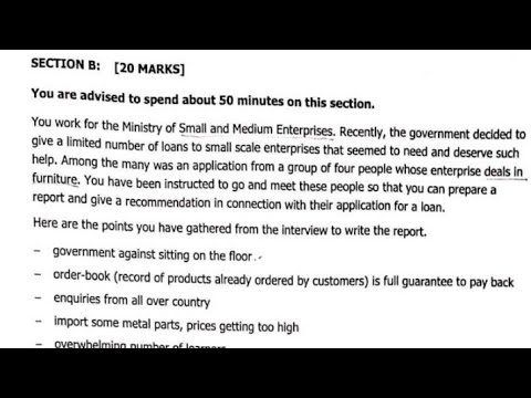 2025 INTERNAL ENG EXAM PREPS [] 2024 GCE REPORT WRITING 