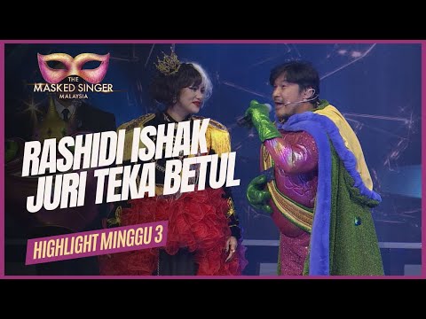 HIGHLIGHTS MINGGU 3 | Rashidi Ishak Juri Teka Betul (THE MASKED SINGER MALAYSIA 4)