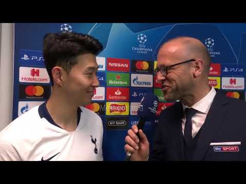 Heung-min Son speaks German in interview (Tottenham English Premier League)