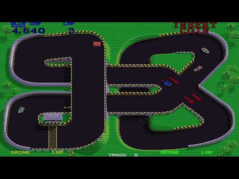 Championship Sprint (the Sequel of Super Sprint) - Arcade Gameplay - '86 RetroGame