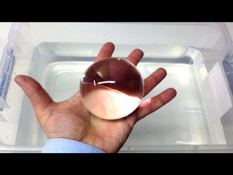Water Balz Jumbo PART 2 Invisible Polymer Balls Video