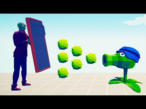 PEASHOOTER vs ALL ZOMBIES PLANTS - Totally Accurate Battle Simulator | TABS