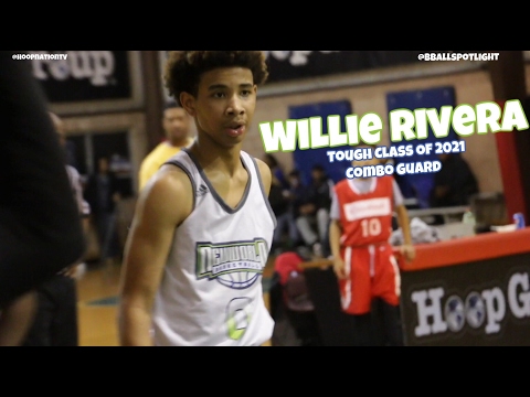 CG Willie Rivera Of New World AAU Shows Off @ Bballspotlight Clash For The Cup ! - 2022 Prospect