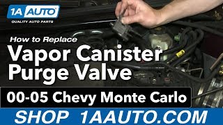 How to Replace Vapor Canister Purge Solenoid 00-05 Chevy Monte Carlo