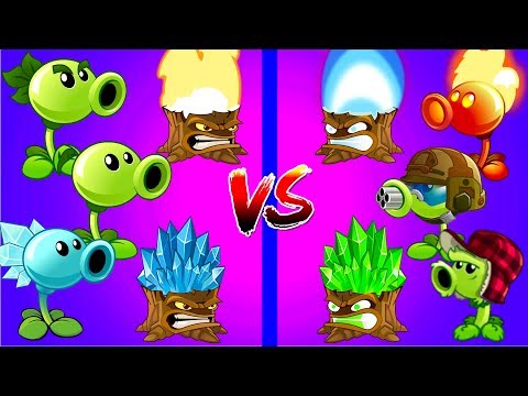 Plants vs Zombies 2 All Mixing Free vs Premium Plants - Walkthrough with Battle and Hard Zombies