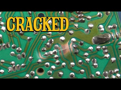 25" U2000 Arcade Monitor Chassis Repair - "Dead" - Cracked PCB/Bad Caps/Bad R811/Bad U500 IC/+ More