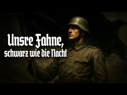 Unsre Fahne, schwarz wie die Nacht - Freikorpslied [+Liedtext]