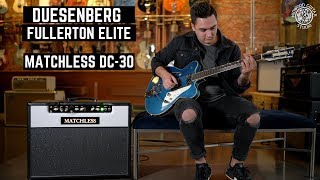 Video thumbnail for Duesenberg Fullerton Elite - Matchless DC-30 | Midwood Guitar Studio by Midwood Guitar Studio