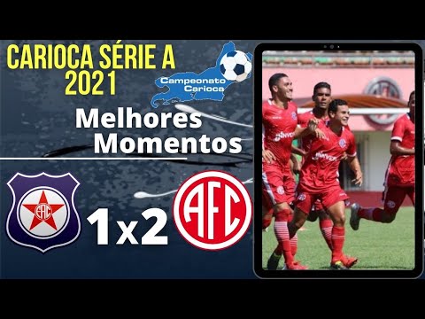 FRIBURGUENSE 1 X 2 AMERICA RJ | FASE PRÉ ELIMINAR CARIOCA | MELHORES MOMENTOS 27/01/2021