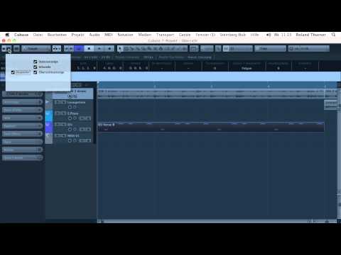 20.5 Cubase - Übersicht über die verschiedenen Fenster und Bereiche