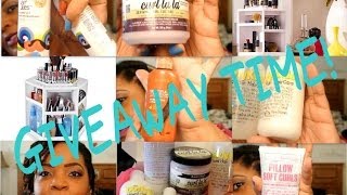 GIVEAWAY TIME!!!! (CLOSED) | Makeup Organizer | Staple Natural Hair Products